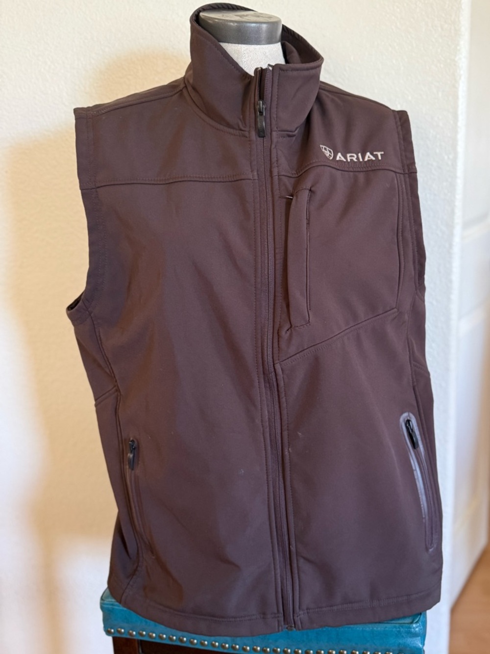 Ariat Dark Brown Fleece-Lined Vest